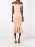 off-shoulders fitted dress