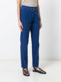 D-ring belted trousers