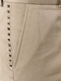 Rockstud straight-leg chinos