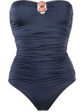 draped strapless bodysuit