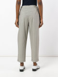 flared crop trousers