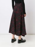 抽象印花伞形半身裙