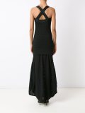 v neck knit dress