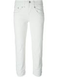 stretch skinny fit cropped jeans