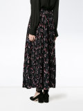 Love Blades pleated maxi skirt