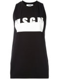 logo print vest 