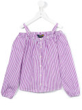 striped off the shoulder top