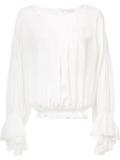 peasant sleeve top