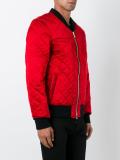 quilted logo patch jacket