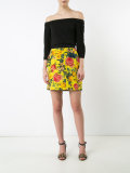 floral print mini skirt