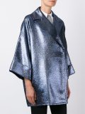 超大款金属感短款外套