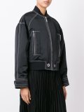 stitch detailed bomber jacket