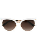 embossed cat eye sunglasses