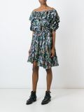 printed off-shoulder dress