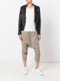 Dropped crotch cropped trousers