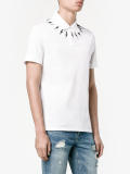 bolt print polo shirt 
