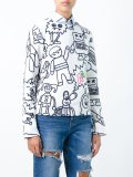 'cartoon characters'印花套头衫