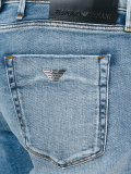 faded straight-leg jeans
