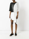 short-sleeve contrast jumper 