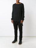 contrast back longsleeved T-shirt