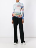 futuristic print jersey