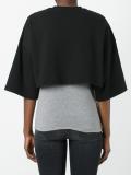 cropped sweatshirt