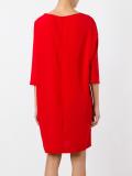 three-quarters sleeve shift dress