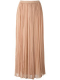 loose pleat long skirt