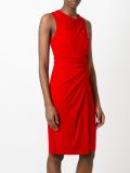wrap effect draped dress