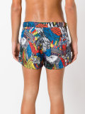 printed swimming trunks