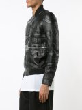 leather bomber jacket