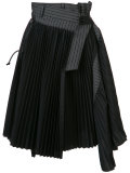 asymmetric pleated skirt 