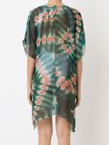 V-neck printed beach dress