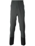 colour block tailored trousers