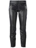 studded leather trousers