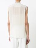 sleeveless embroidered blouse 