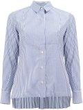 pinstriped pleated shirt