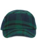 plaid print cap