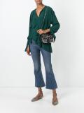 gold-tone studded shoulder bag