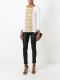 lace panel blouse 