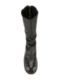 distressed zipped boots