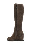 wedge knee high boots