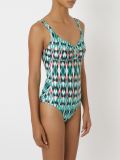 open back printed swimsuit