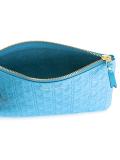 embossed zip wallet