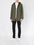 collared hooded jacket