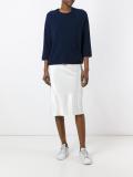 cropped sleeves jumper