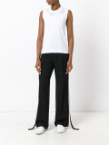 pearled trim sleeveless top 