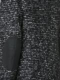 collarless knitted blazer