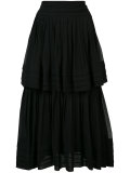 ruffled chiffon skirt