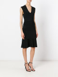 v-neck crochet dress